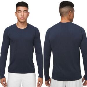 Lululemon Metal Vent Tech Long Sleeve 2.0 Shirt In Mineral Blue Slim Fit Mens M